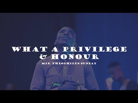 What a privilege &amp; honour to bow before your throne | Spend my life LORD | Min. Theophilous Sunday